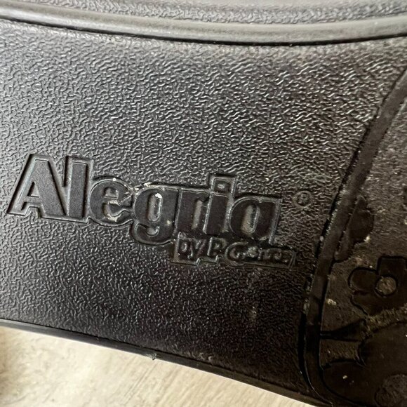 Alegria Shoes Womens Size 4.5 / 35 Classicdigo Zig Zag Clog Style Nursing - Picture 16 of 16